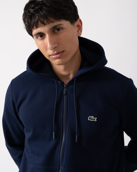 Mens Fleece Full-Zip Hoodie - Navy Blue 166