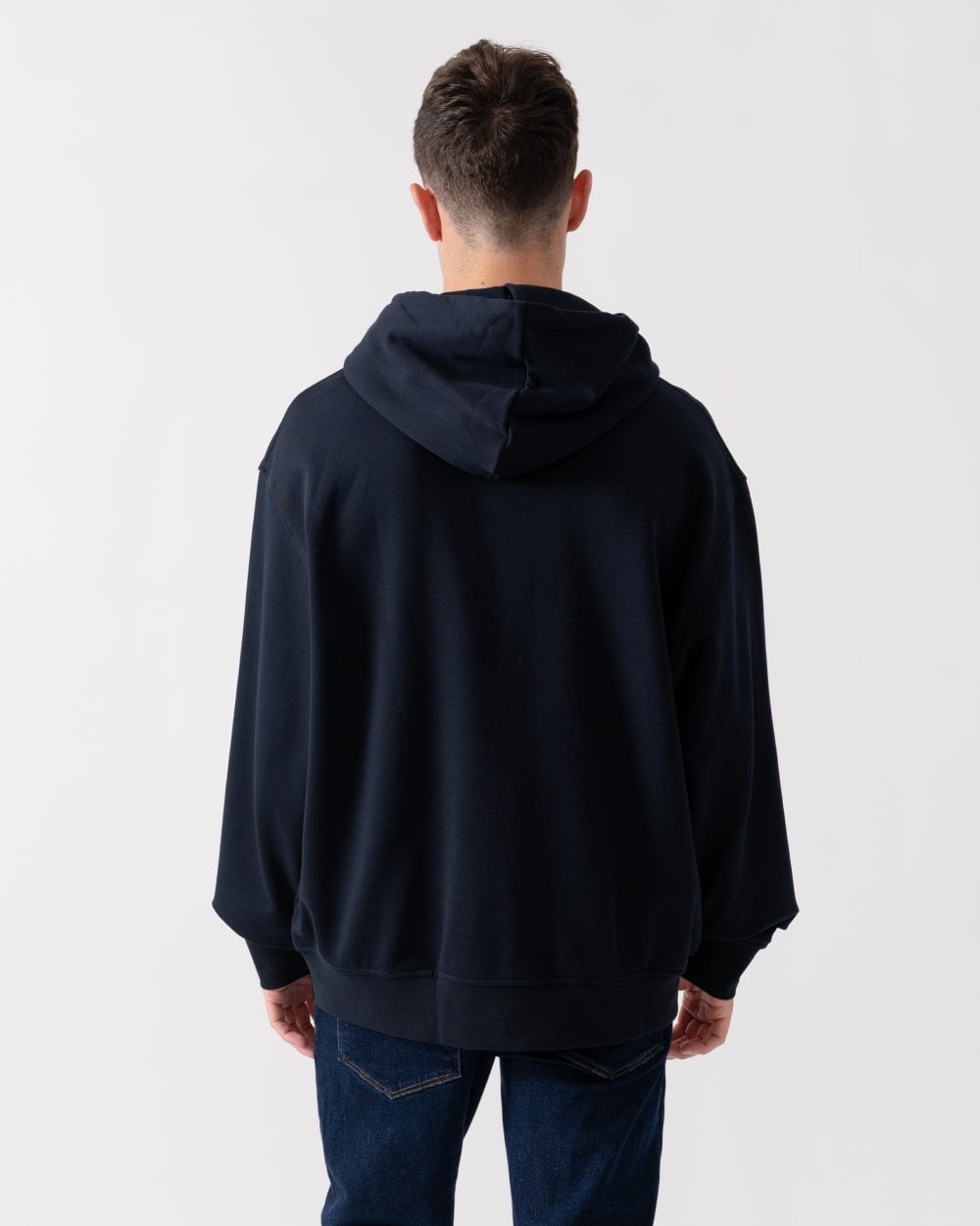 Mens Pullover Monogram Logo Hoodie