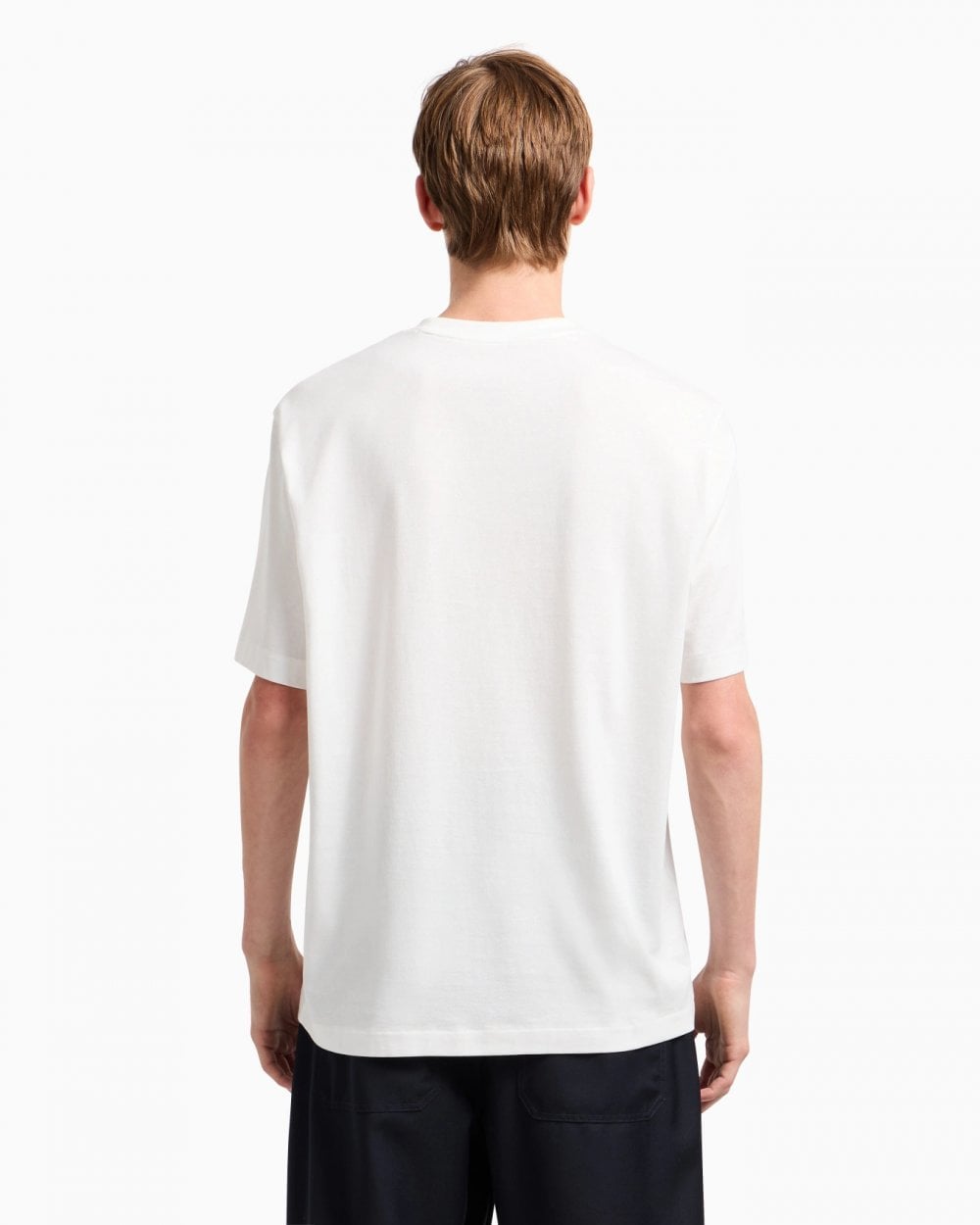 Mens Milano/New York Landmarks Graphic T-Shirt - Off White U0009