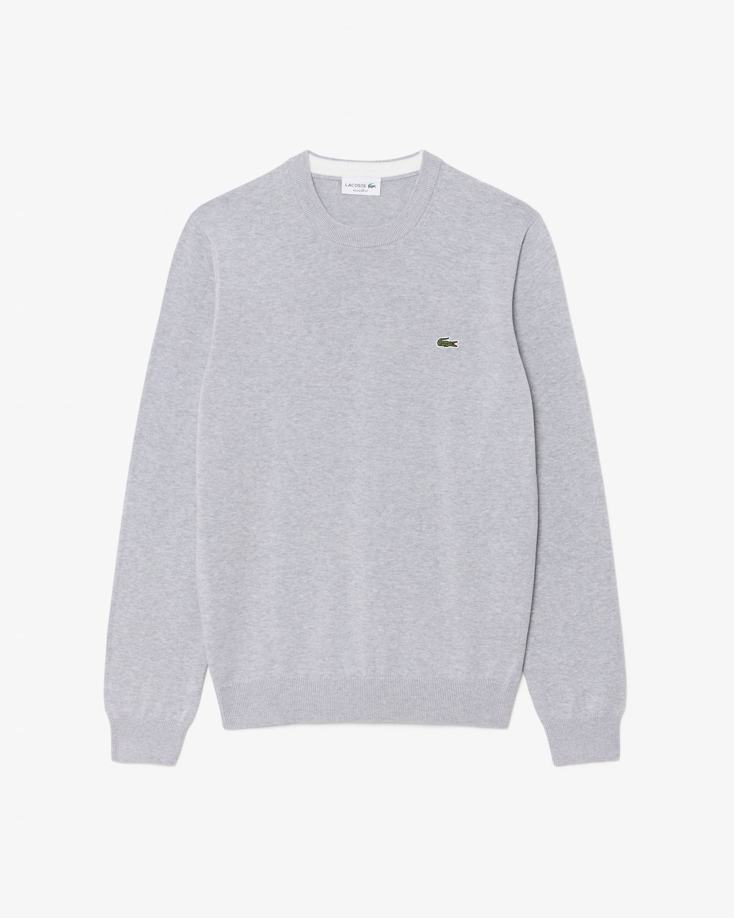 Mens Organic Cotton Crew Neck Sweater - Silver Chine CCA