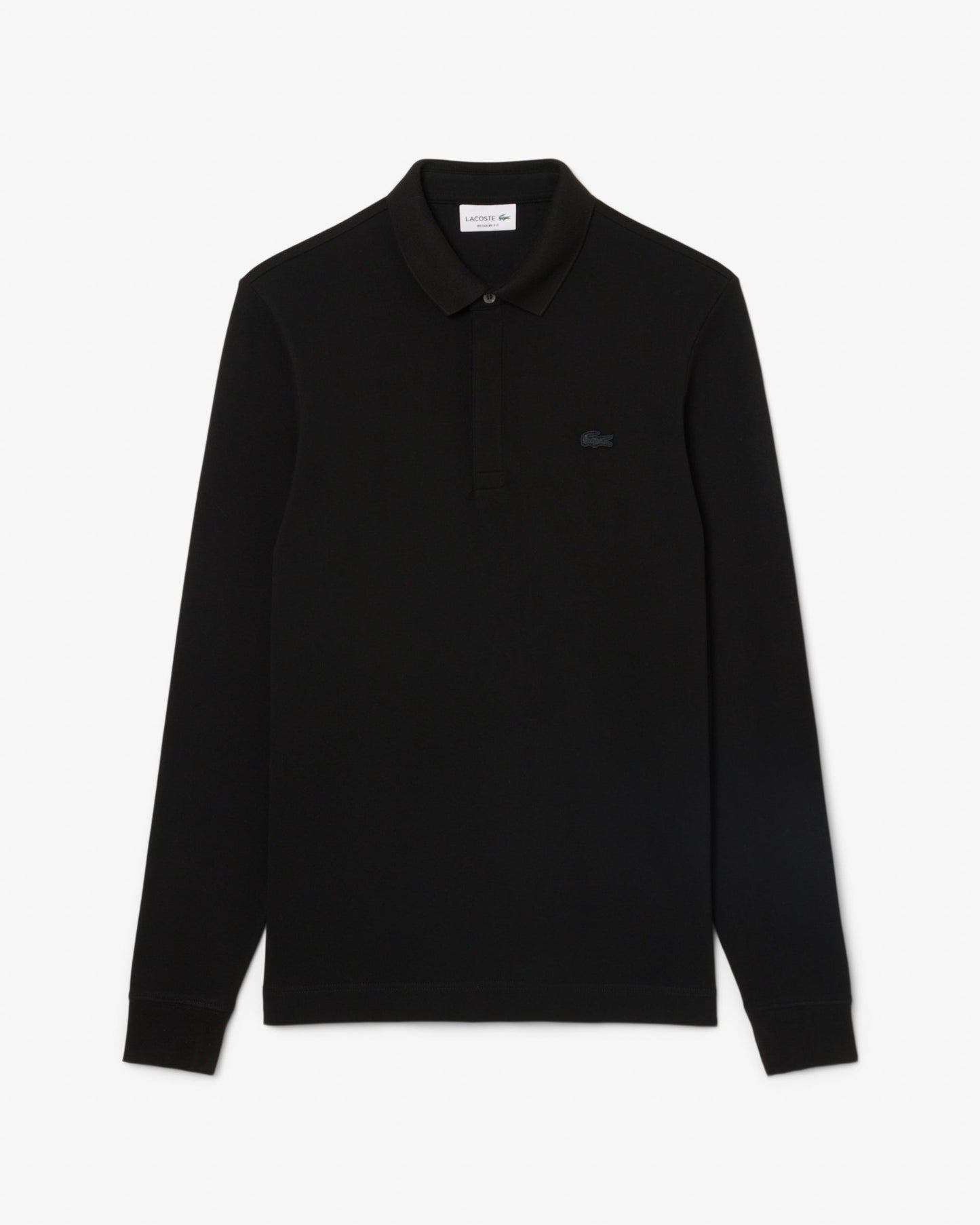 Mens Long Sleeve Polo - Black 031