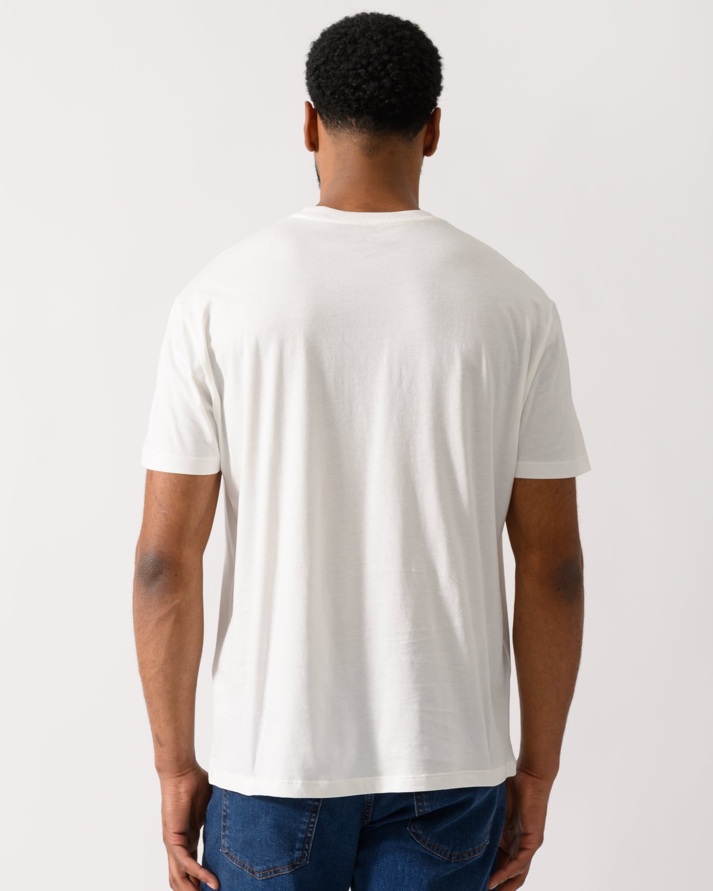 Mens A|X Monogram T-Shirt - Off White U0009