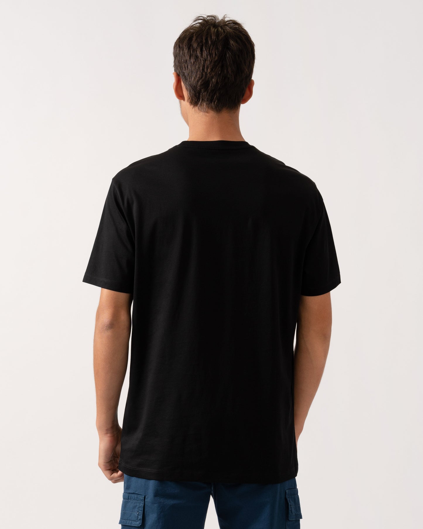 Mens Regular Fit Mercerised Cotton T-Shirt - Black UC001