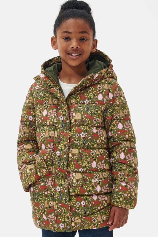 Girls' Bracken Printed Quilted Jacket