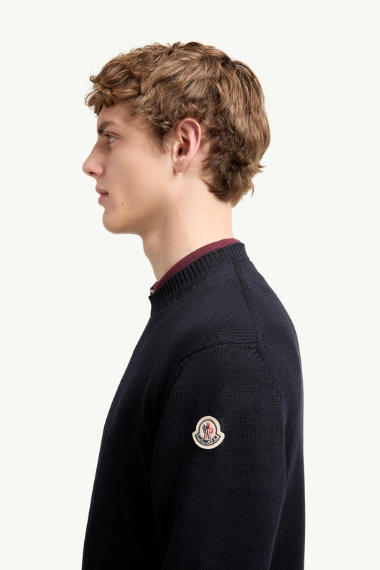 Logo Patch Cotton Jumper