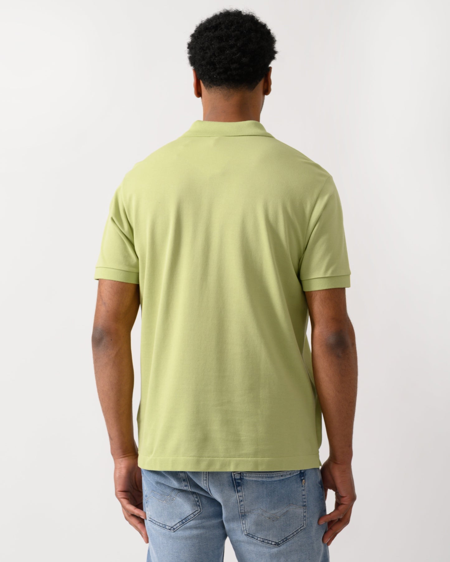Classic Fit L.12.12 Mens Short Sleeve Polo Shirt - Birch UYB