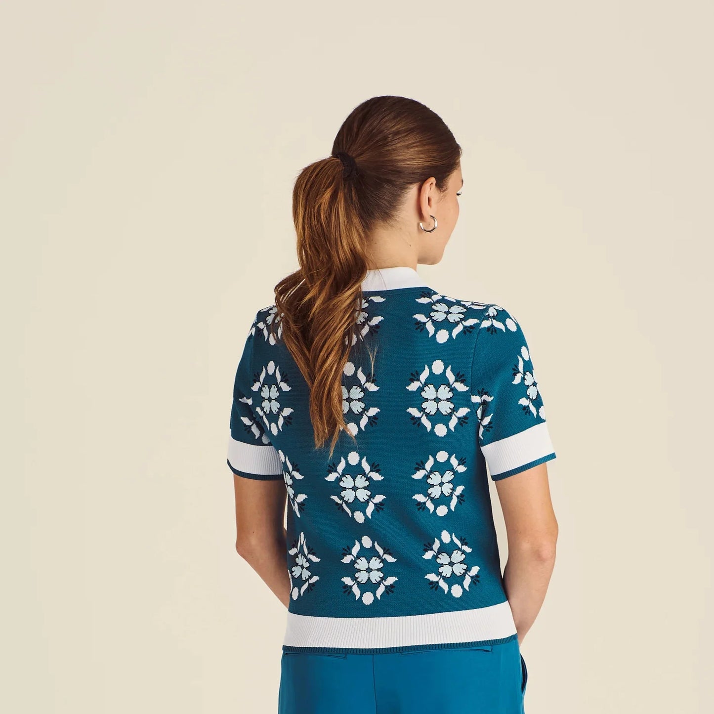 Women Lucia Quarter Zip Polo