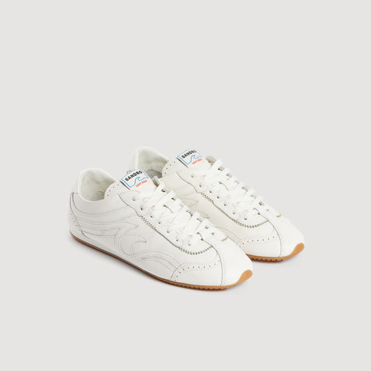 Light Wave leather trainers