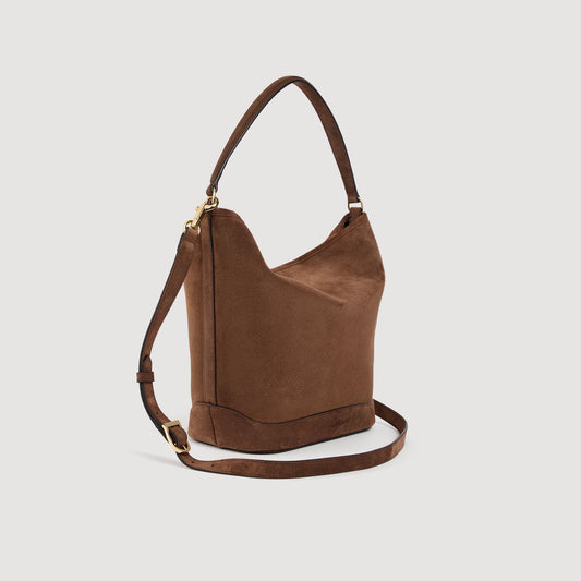 TANGOSO suede bucket bag