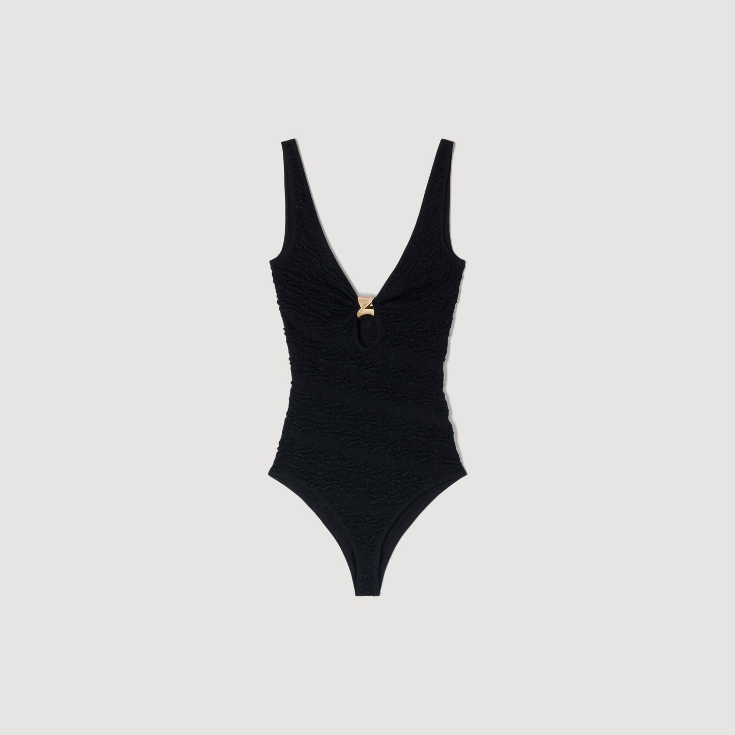 Jewellery detail knit leotard