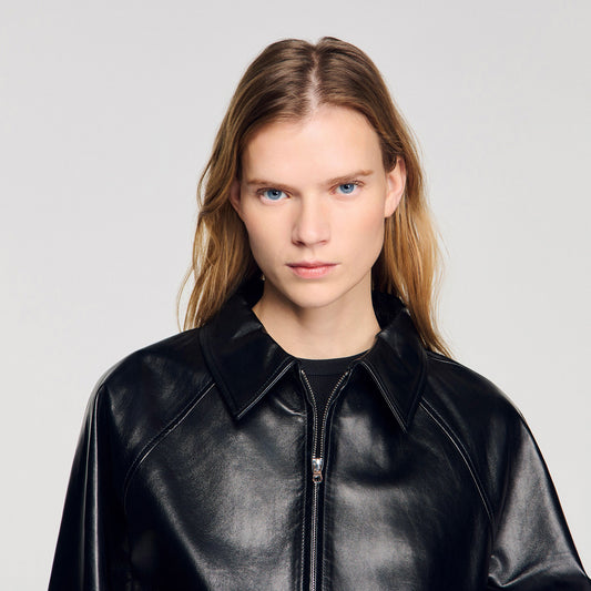 Lamb leather jacket