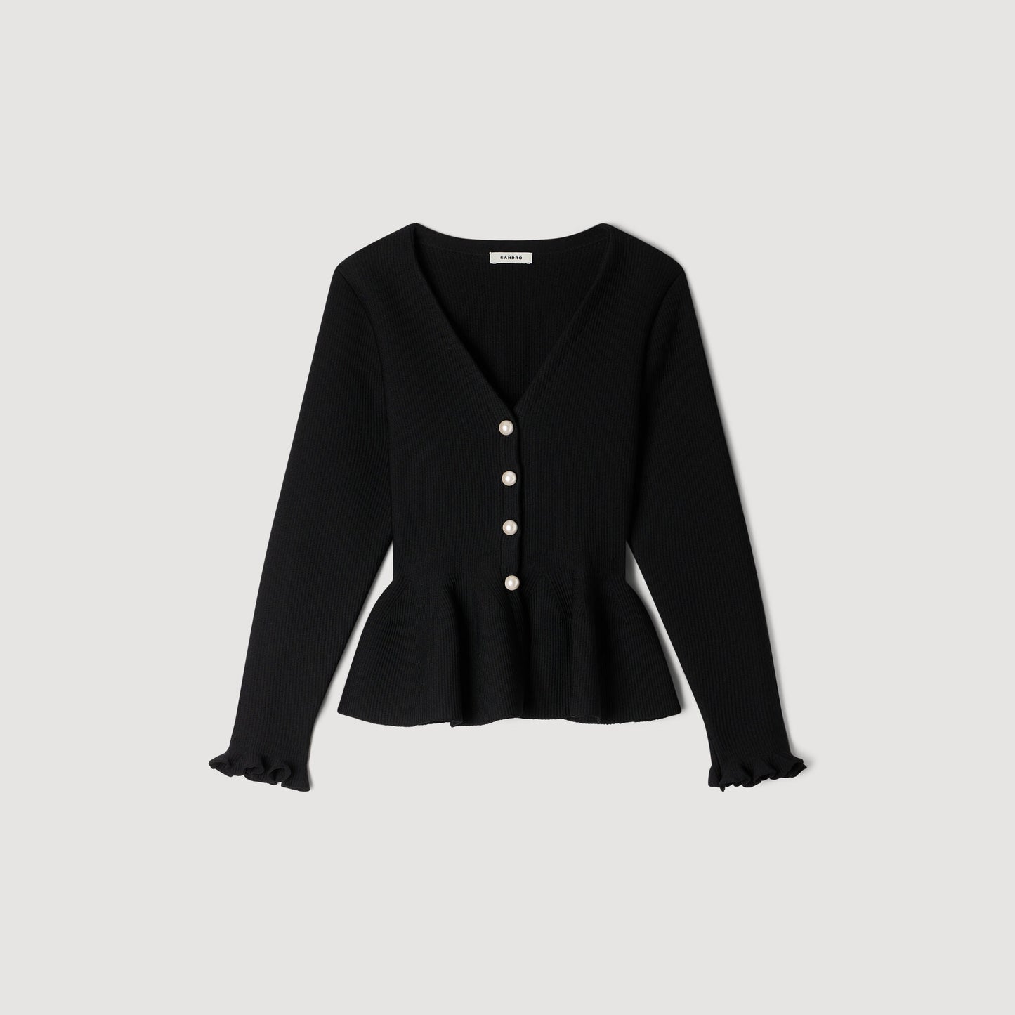 Peplum cardigan