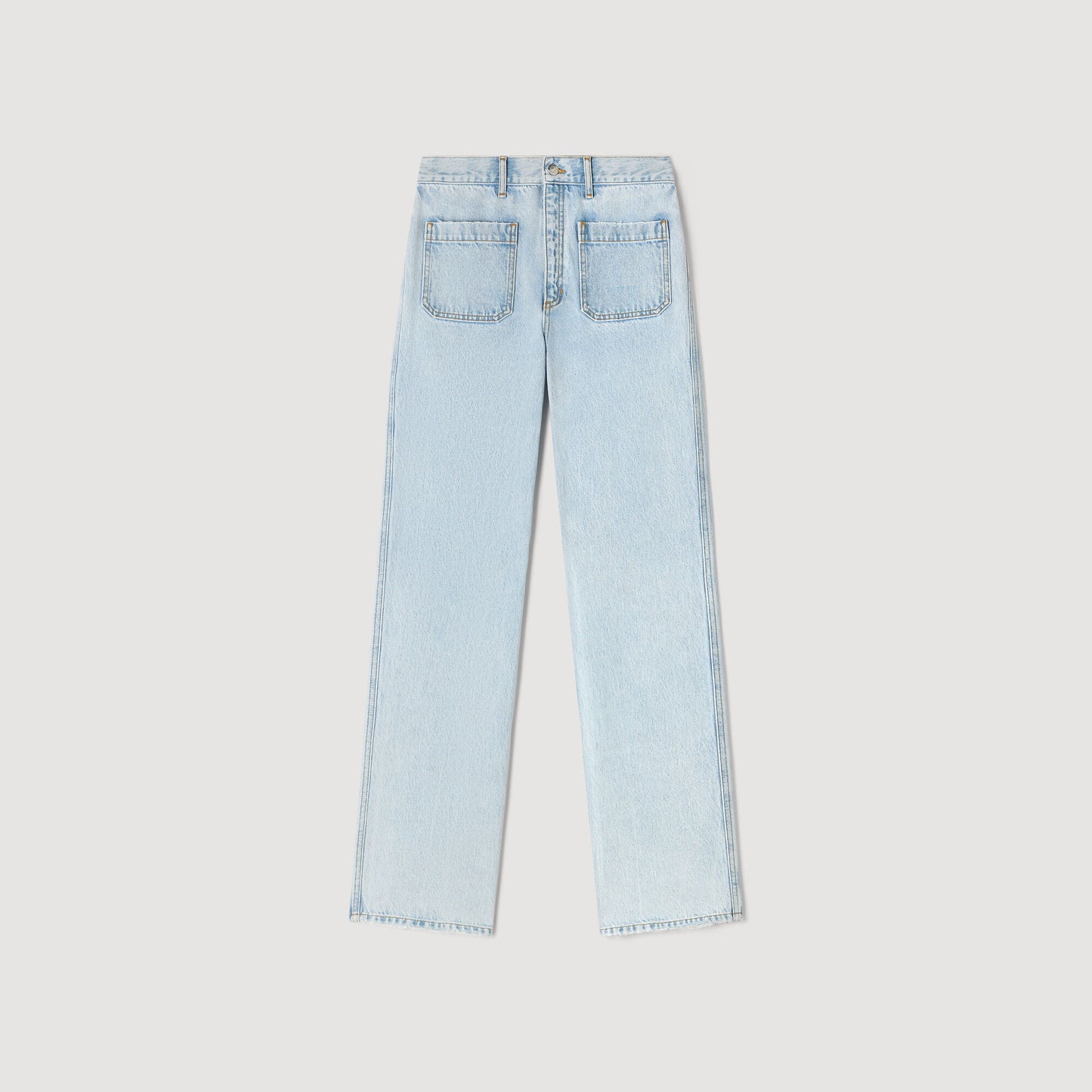 Straight-leg jeans