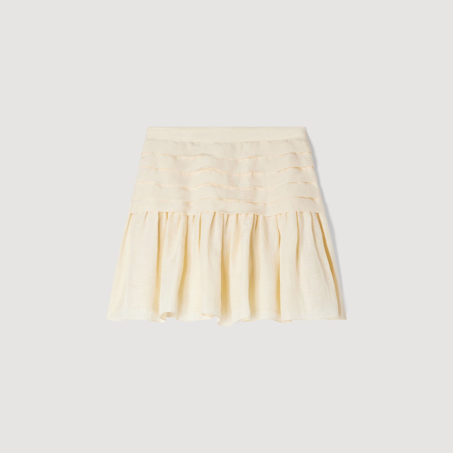 Short pleated skirt