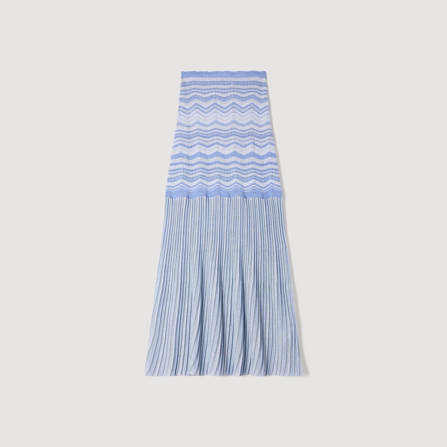 Long fancy knit skirt