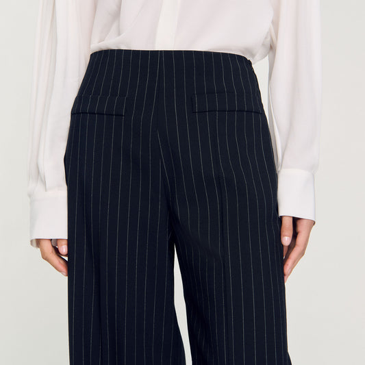 Chalk-striped trousers