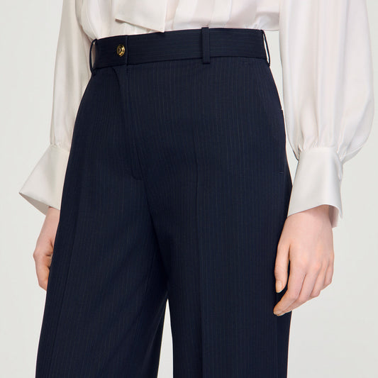 Chalk-striped trousers