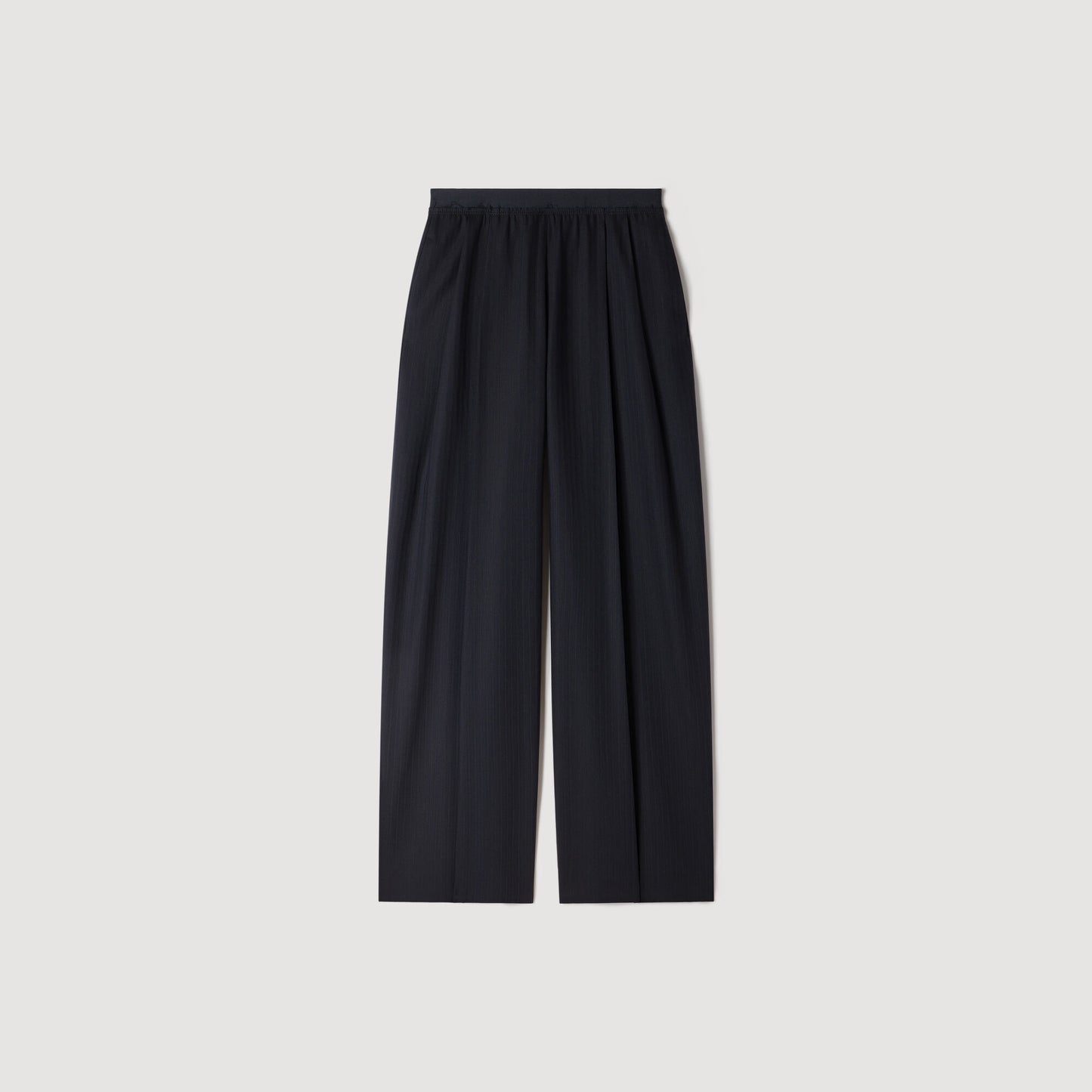 Striped wool trousers