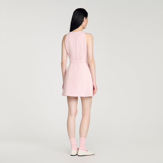 Sequin tweed short dress