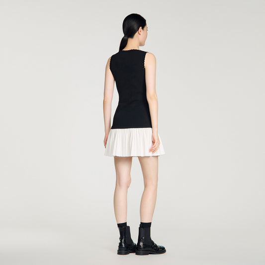 Two-tone short dress