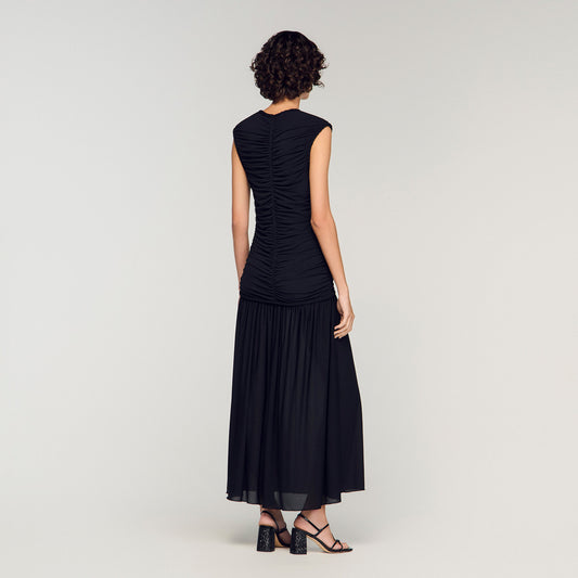 Draped maxi dress