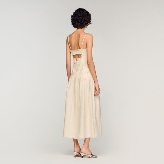 Guipure maxi dress