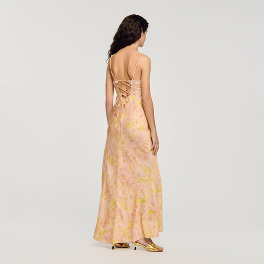 Flower print maxi dress