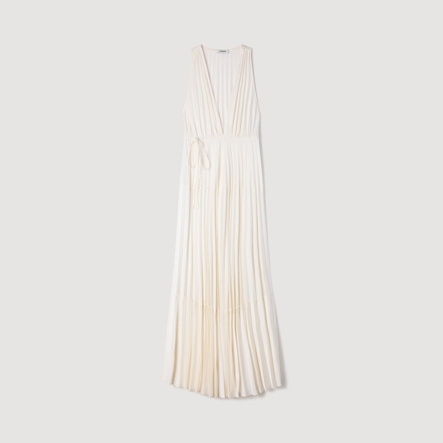 Pleated maxi dress