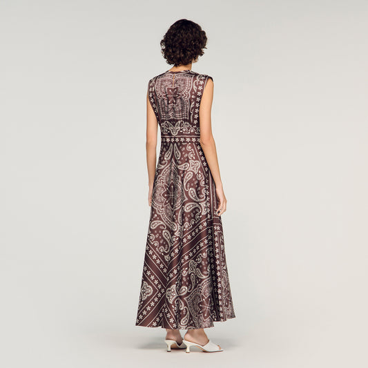 Bandana-print maxi dress