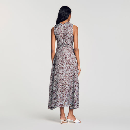 Daisy print maxi dress