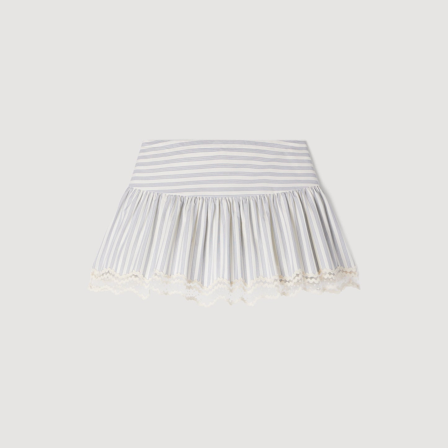 Striped cotton skort