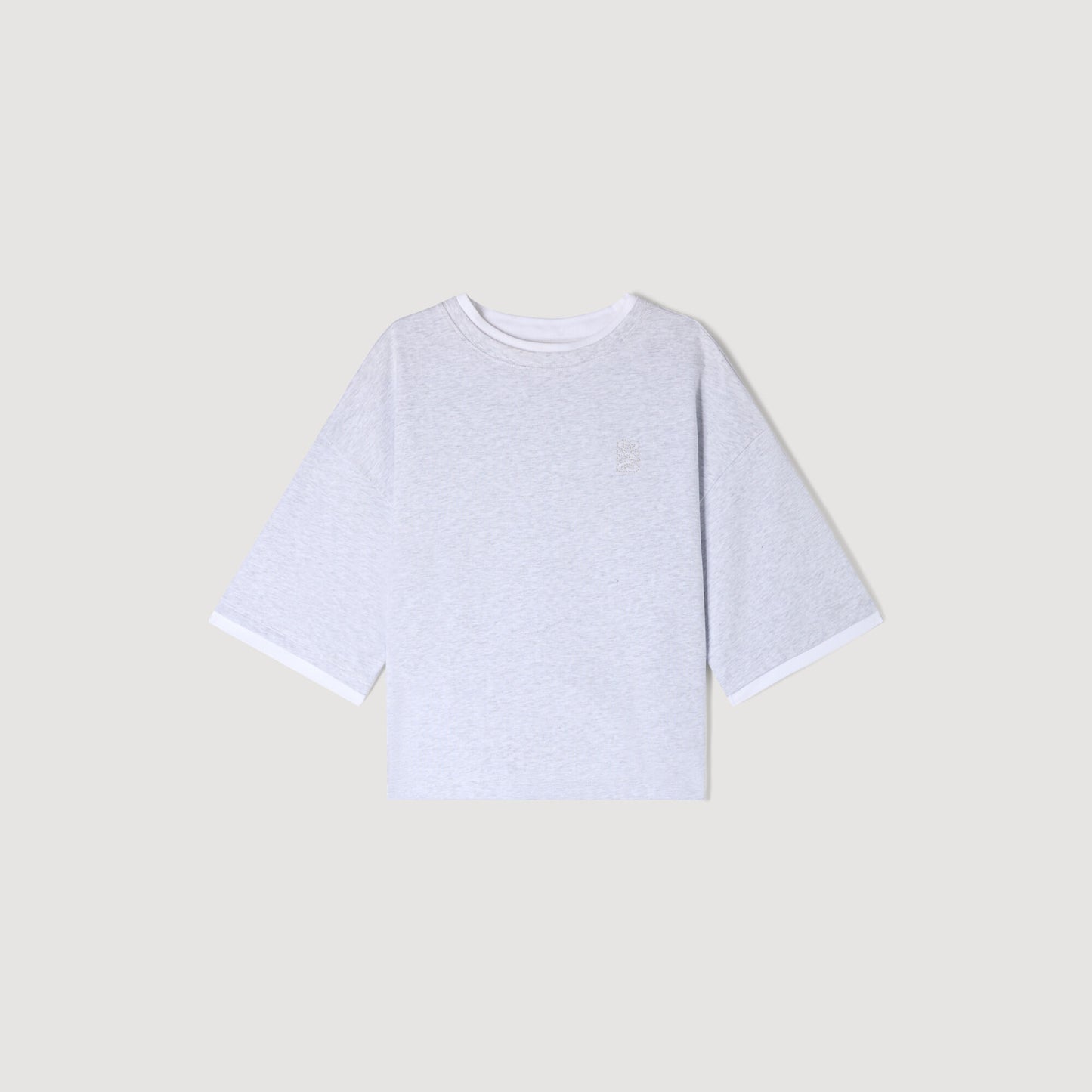 Embroidered logo cotton T-shirt
