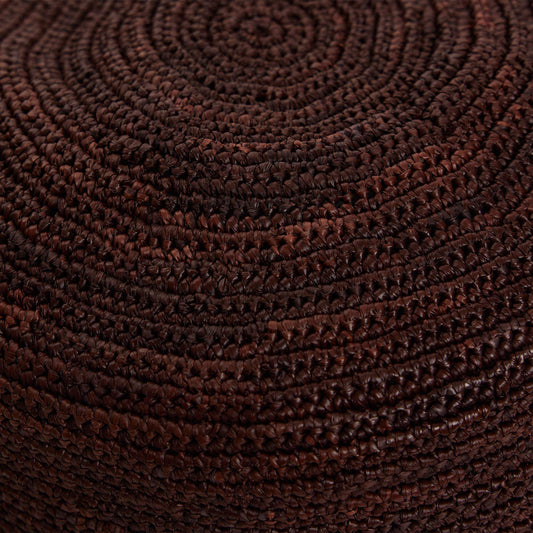 Crochet raffia bucket hat