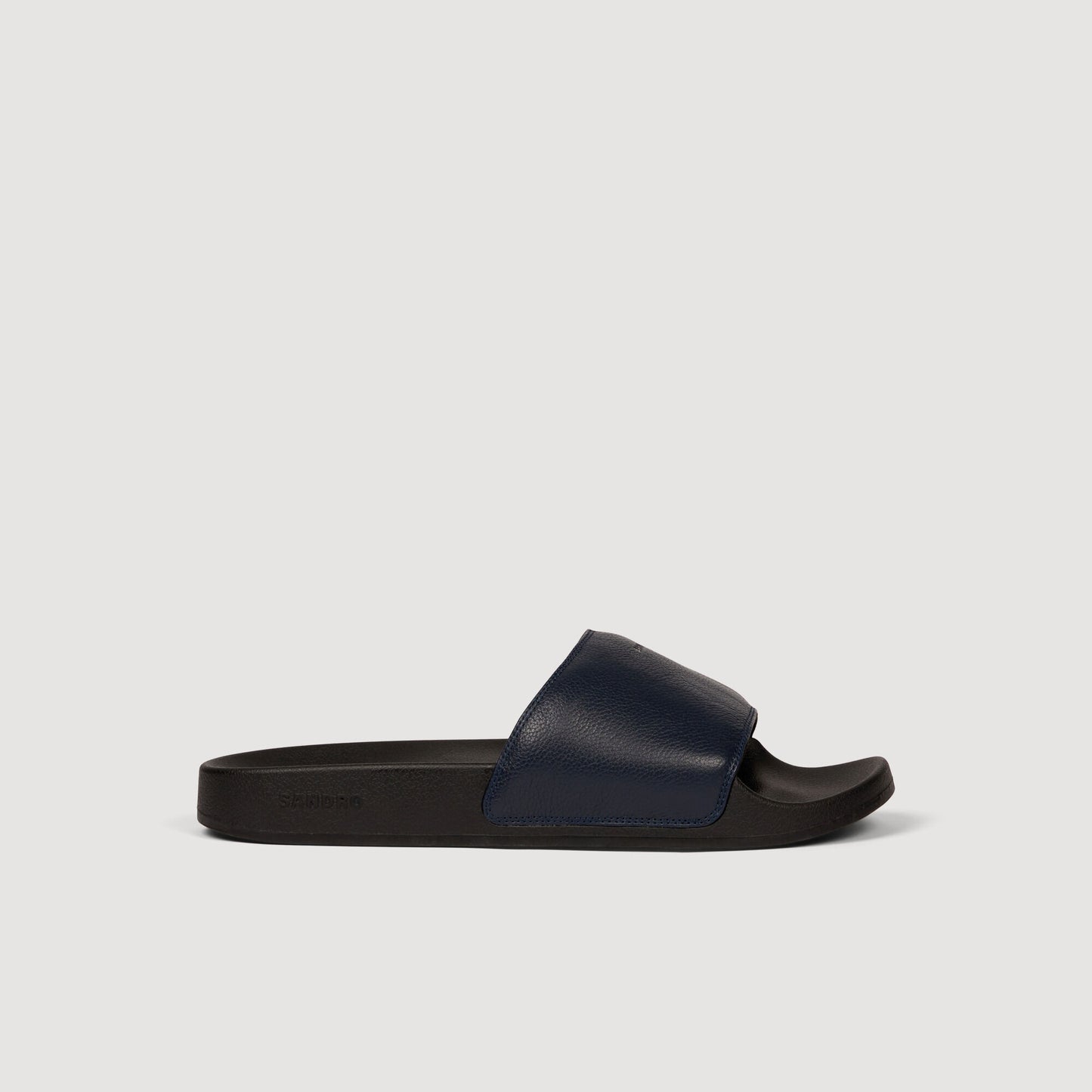 Grained leather sandals
