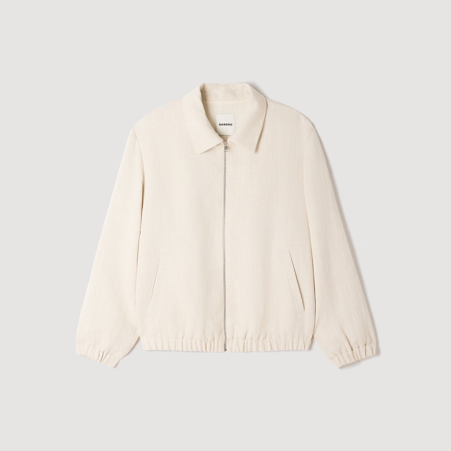 Cotton zip-up jacket