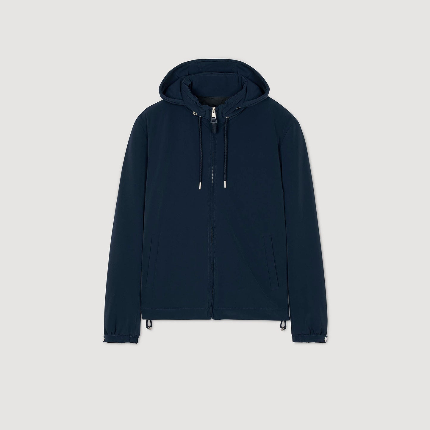 Hooded zip-up jacket