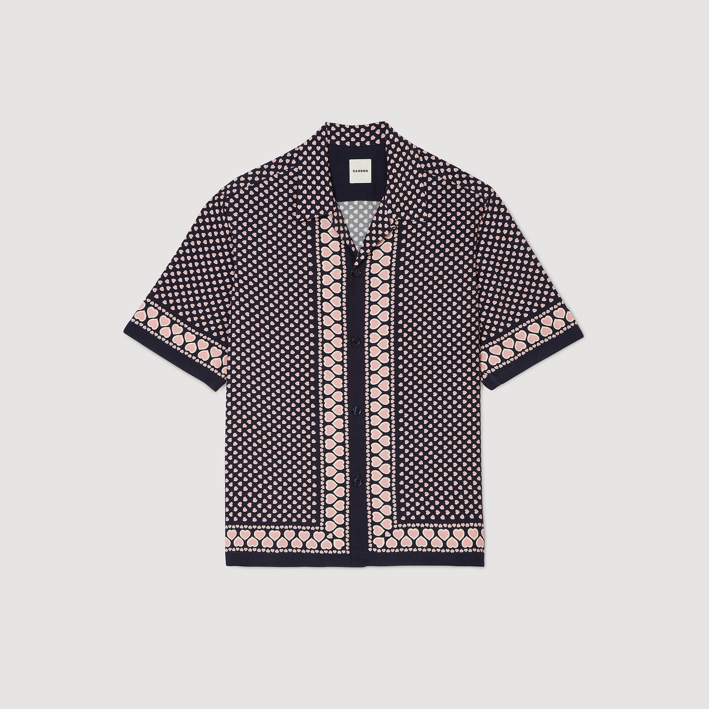 Heart motif flowing shirt