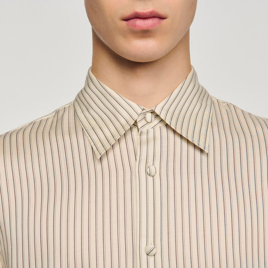 Striped loose-fit shirt