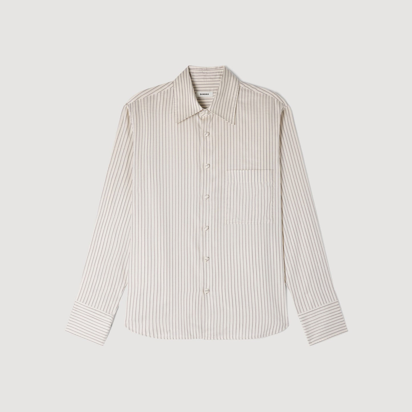Striped loose-fit shirt