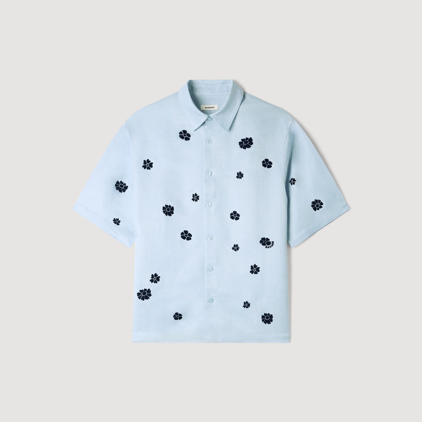 Loose-fit floral shirt