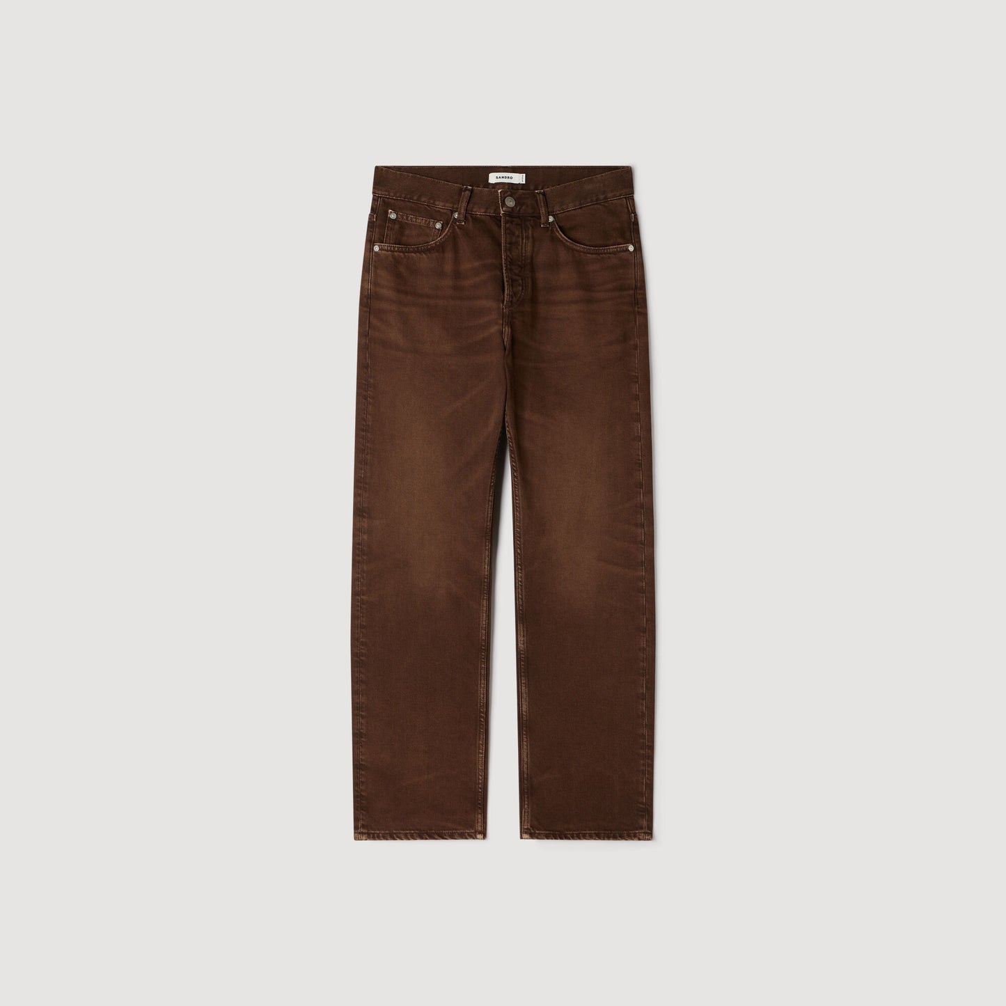 Regular washed-effect jeans
