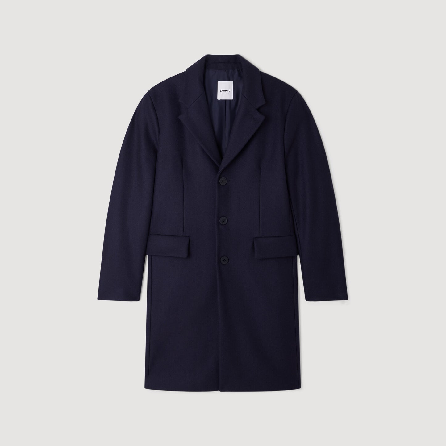 Wool and cashmere coat