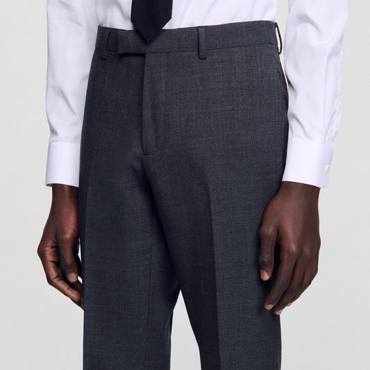 Wool suit trousers