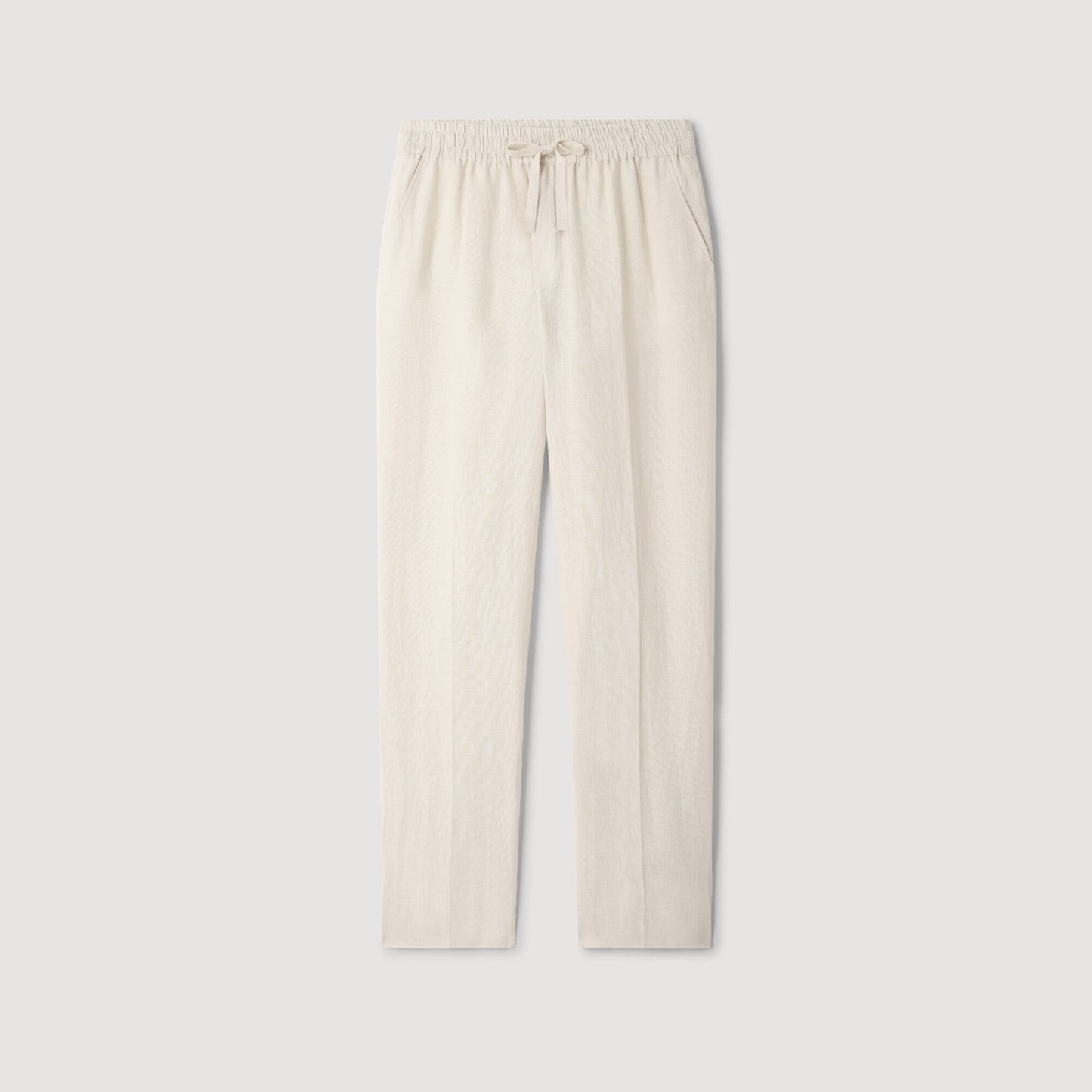 Elasticated linen trousers