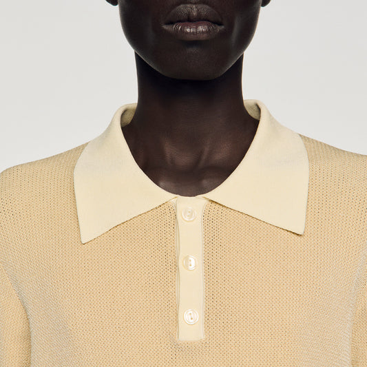 Two-tone polo shirt