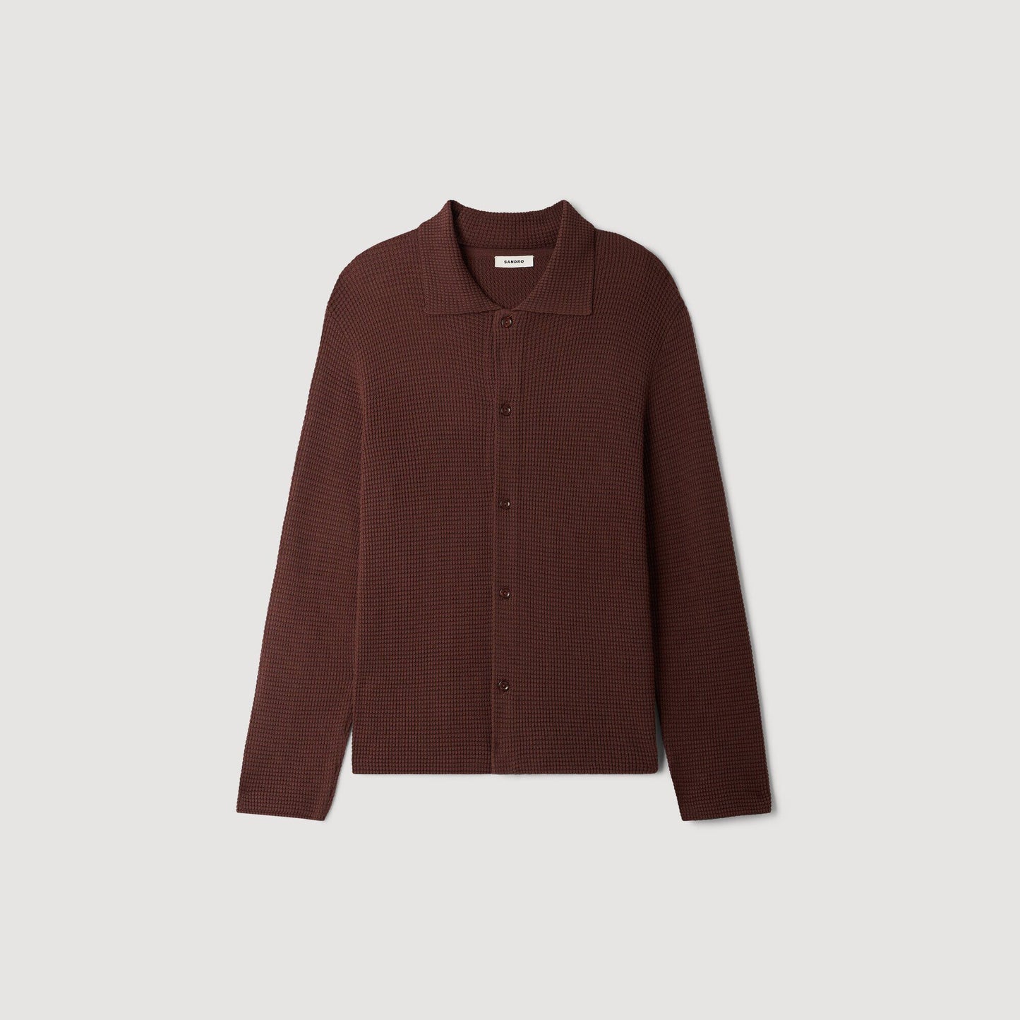 Waffle-knit shirt
