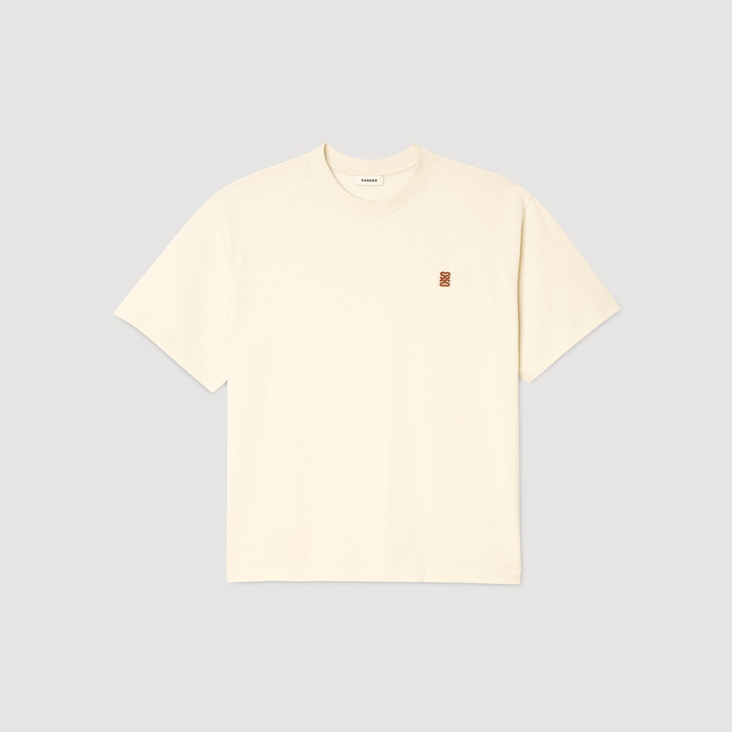 Leather logo T-shirt