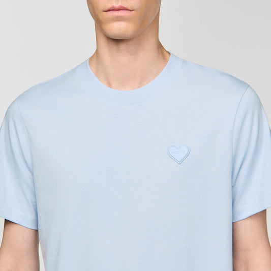 T-shirt with heart patch