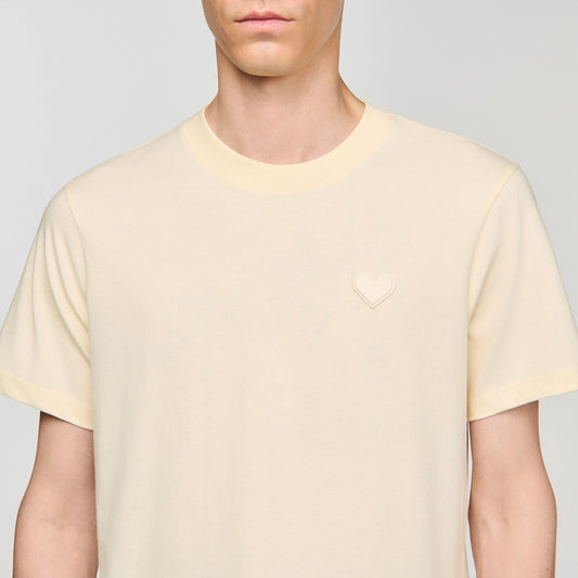 T-shirt with heart patch