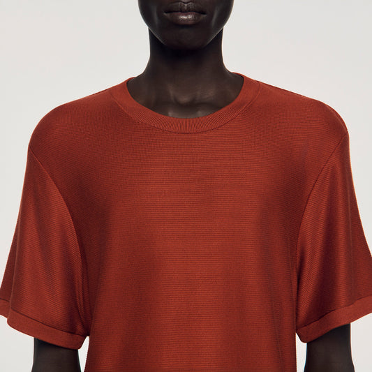 Piqu¨¦-effect T-shirt